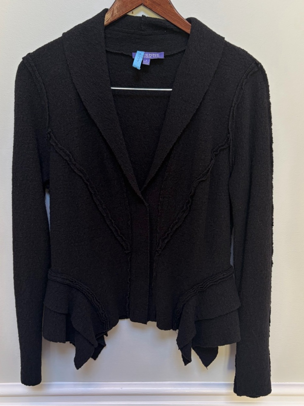 Vivienne Tam Fitted Black Wool/Viscose Jacket Size 8
